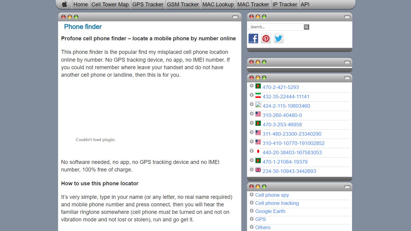 Phone finder - CellPhoneTrackers.org
